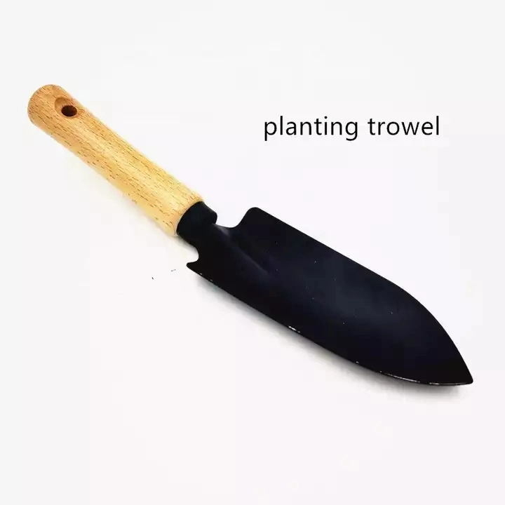 Spade Fork Shovel Rake Harrow Set Home Mini Gardening Tools Potted Landscape Plants Maintenance Suit Wood Handle Kids Gifts Garden Tool